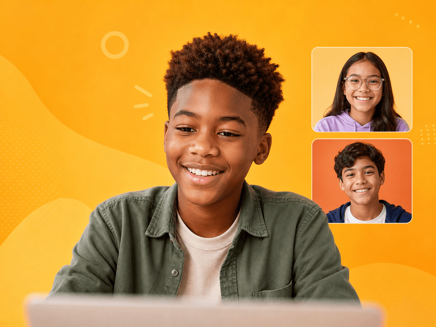 Students connecting with Griot Academy for guidance and support